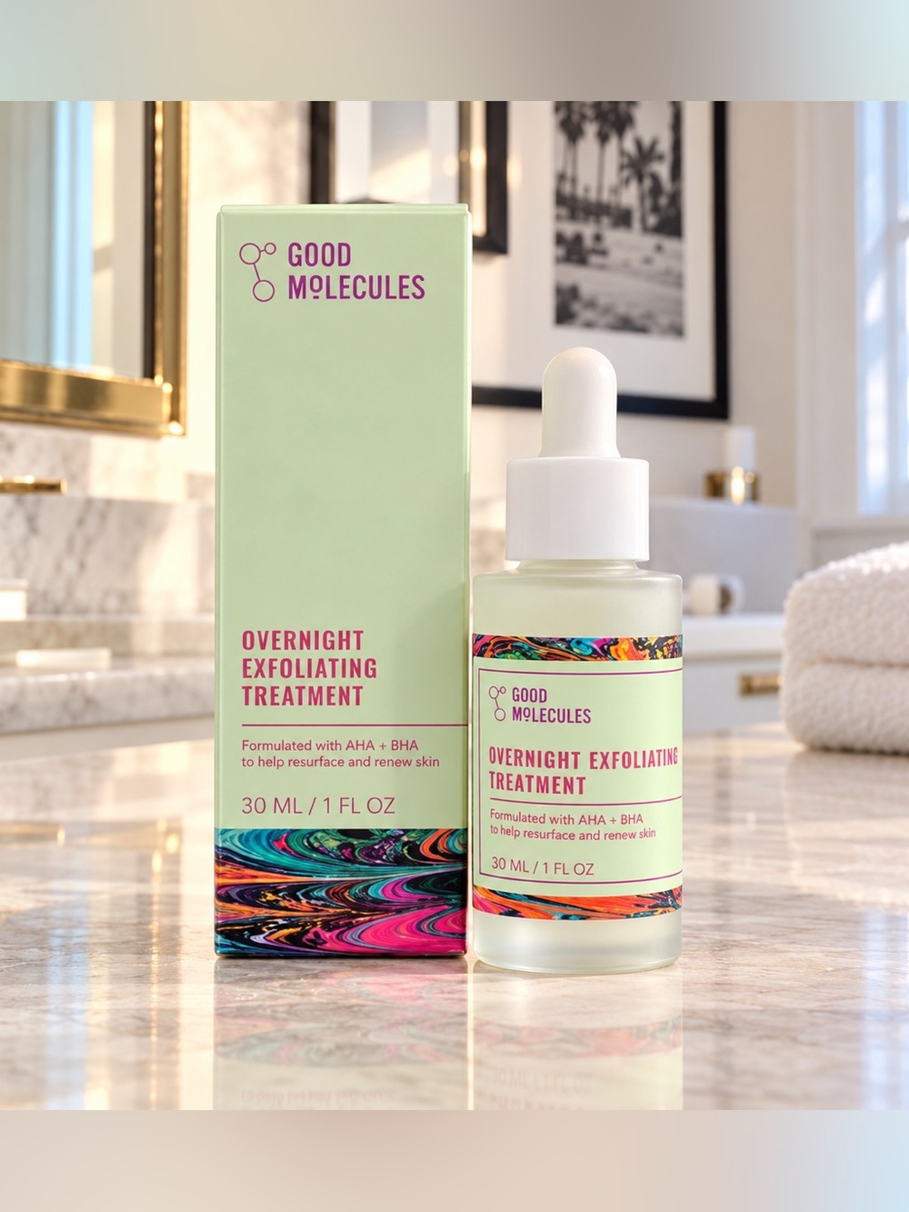 🎀 Good Molecules Overnight Exfoliating Treatment AHA + BHA 1 oz